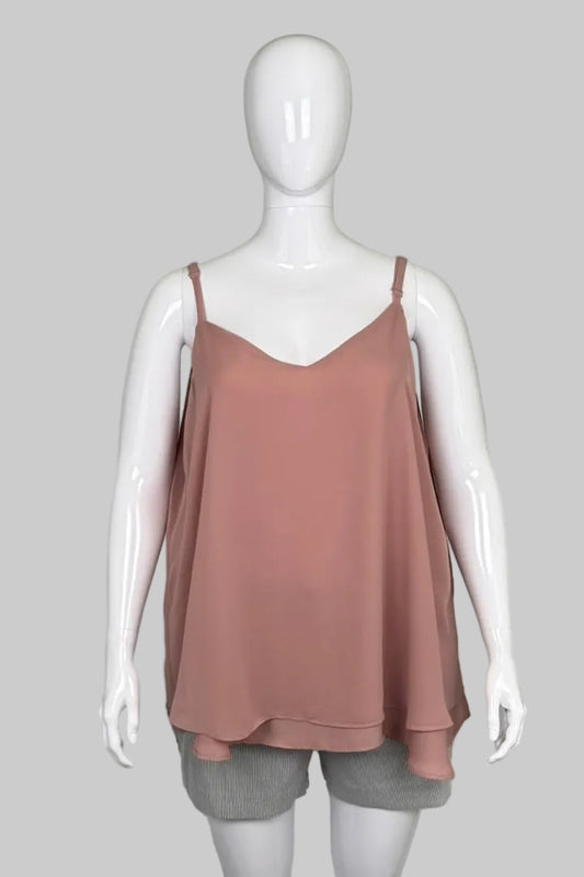 Torrid Rose Taupe Sophie Swing Cami - Size 2