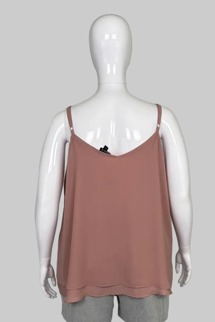 Torrid Rose Taupe Sophie Swing Cami - Size 2