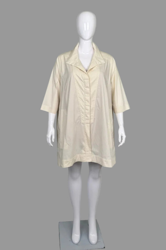 Ayrtight Boutique Cream Topper Coat - Size 2X