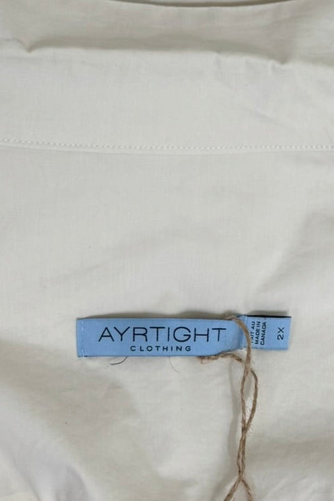 Ayrtight Boutique Cream Topper Coat - Size 2X