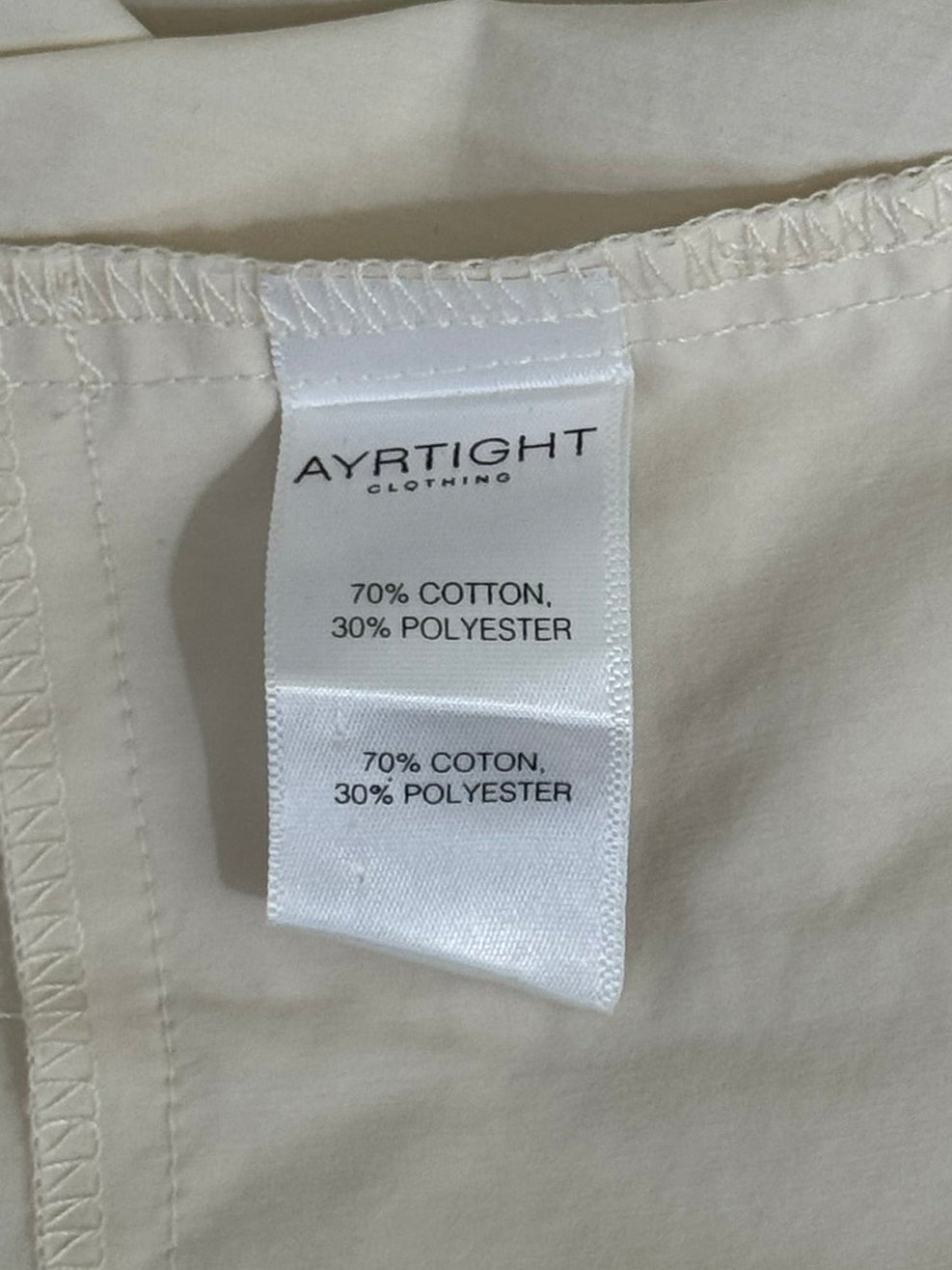Ayrtight Boutique Cream Topper Coat - Size 2X