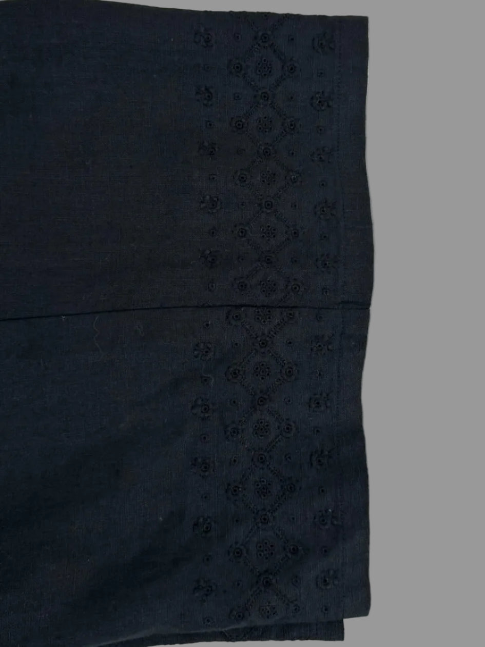 Talbots 100% Irish Linen Navy Blue Capri Pants - Size 14