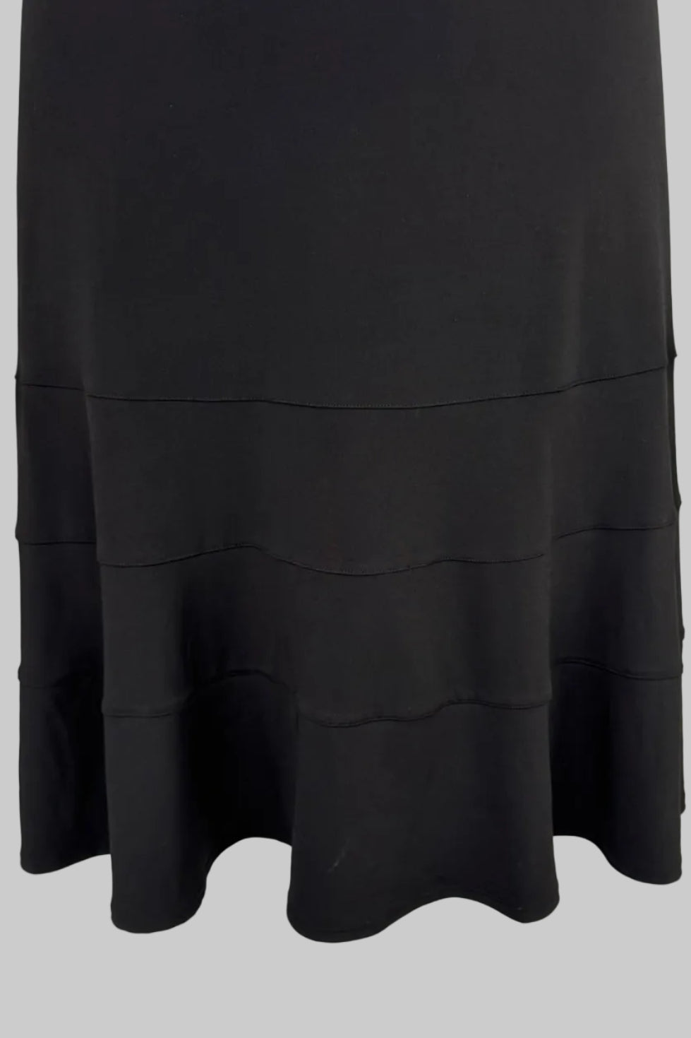 Tribal Black Stretch Flared Skirt - Size XL
