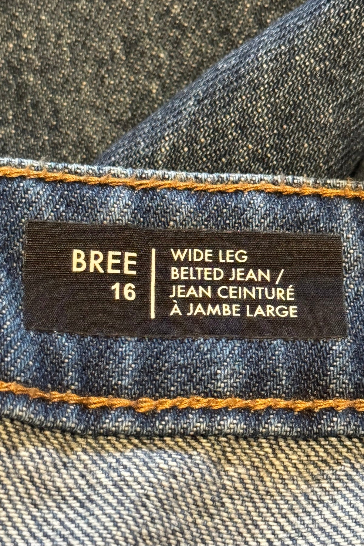 Buffalo David Bitton Wide Leg "Bree" Tie-Waist Jeans - Size 16