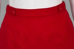Vintage St Michael UK Pure New Wool Red Pencil Skirt - Size 14