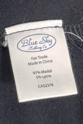 Blue Sky Zip-Up Convertible High Neck Black Jacket Blazer - Size XL