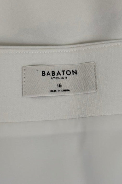 Babaton (Aritzia) White Short Wrap Skirt - Size 16