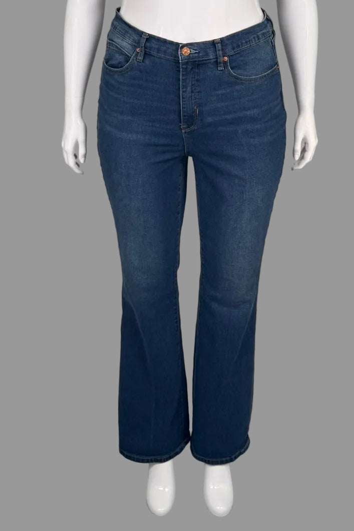 Nicole Miller High Rise Bootcut Stretch Jeans - Size 16