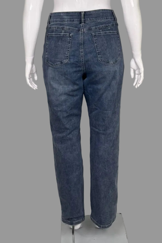 Tribal Jeans Sophia Curvy Straight Leg Jeans - Size 16