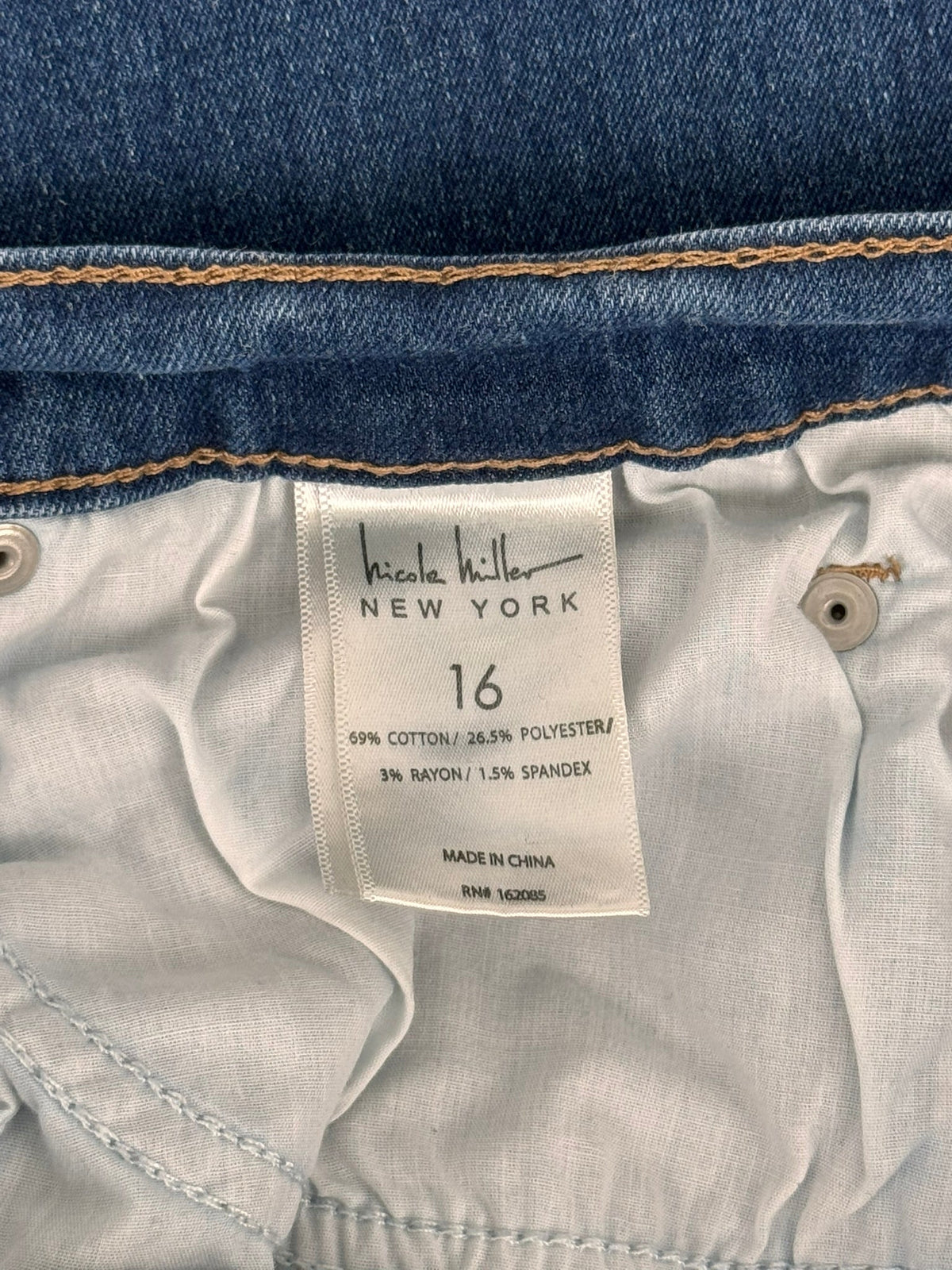 Nicole Miller High Rise Bootcut Stretch Jeans - Size 16