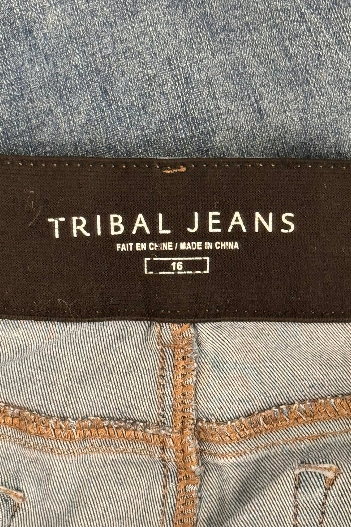 Tribal Jeans Sophia Curvy Straight Leg Jeans - Size 16